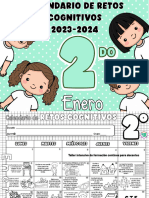 2° Calendario Matemático Enero 2024