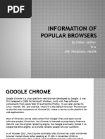 Information of Popular Browsers