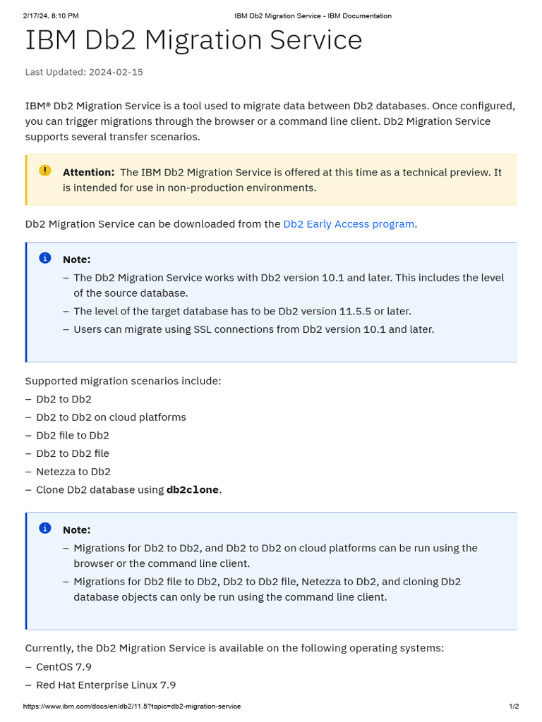 Ibm db2 migration service ibm documentation pdf ibm db2 databases