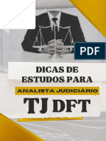 Dicas de Estudo Analista Judiciário TJDFT