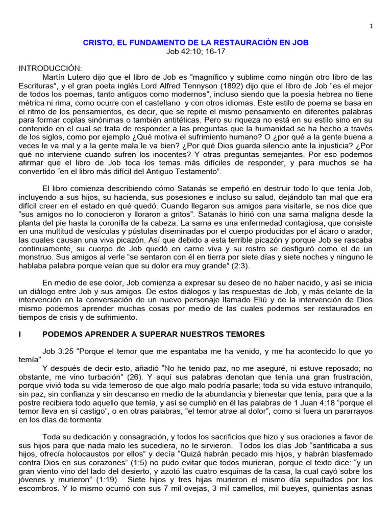 Cristo en Job | PDF | Cristo (título) | Libro de trabajo