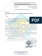 Surat Pemberintahua Oprec Pengurus Permata Indonesia