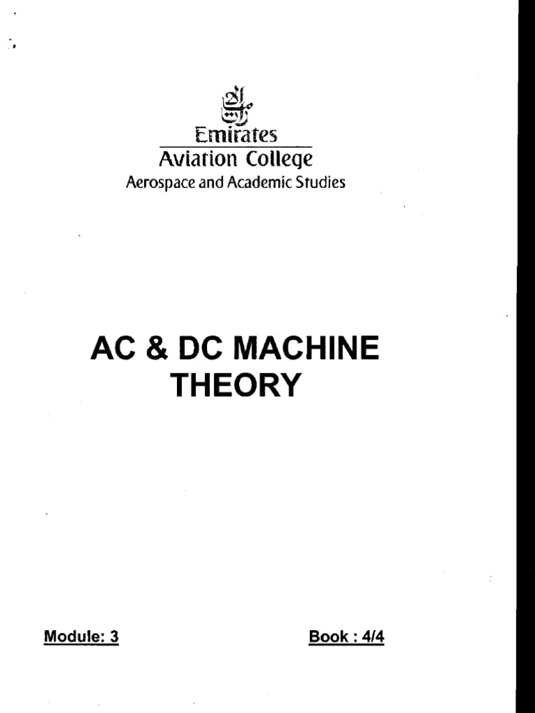 Mod 3 Book 4 Ac & DC Machine Theory | PDF | Electromagnetic Induction ...