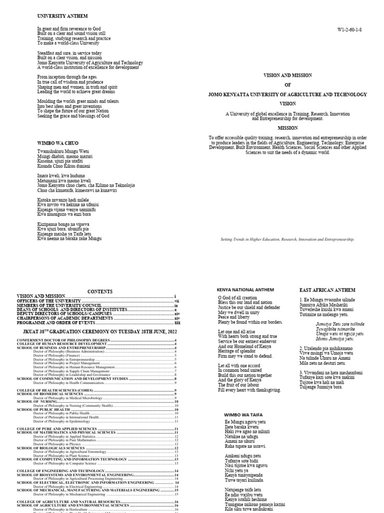 38th Graduation June 2022 3 Pdf Bachelor S Degree Bachelor Of