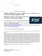 Análisis Bibliométrico Sobre El Impacto de La Covid-19, en El Desarrollo Económico Jipijapa Ecuador