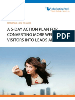A 5-Day Action Plan For Converting More Website Visitors Into Leads and Sales