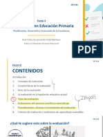 La Evaluación en Educación Primaria: Tema 3