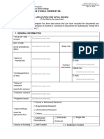DDOSC-REC Form 2.1 Application For Initial Review