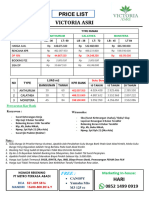 Pricelist Victoria Asri