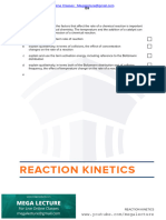 Reaction Kinetics Notes