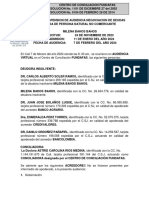 Acta de Suspension Milena Bahos Bahos Audiencia de 7 de Febrero de 2024