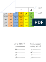 فعل المضارع مع الضمير