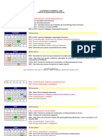 Calendário Atualizado 2024 Uniguairacá Presencial