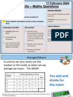 Exam Skills 5 Means Sig Figs and Standard Form