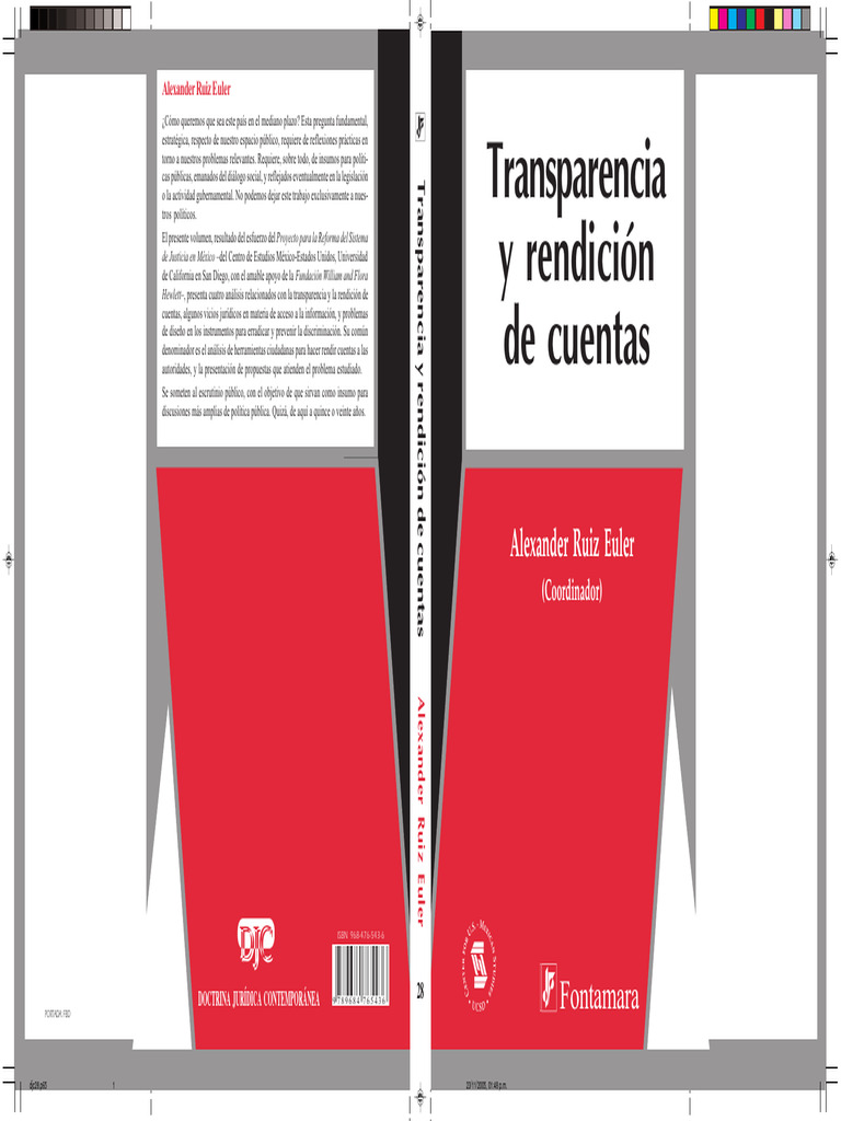 Transparencia y Rendición de Cuentas 2 | PDF | Politica de mexico ...