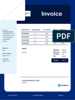Word Invoice Template For US Template 06
