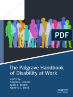 The Palgrave Handbook of Disability at Work: Edited by