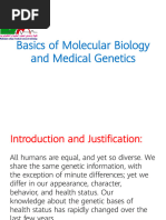 Basics of Molecular Biology and Medical Genetics - Dr. Magdolin Ahmed