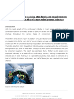 Health and Safety Training Standards and Requirements For Personnel in The Offshore Wind Power Industry