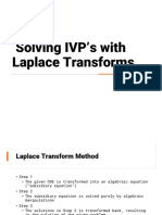 Solving IVP With Laplace Transforms
