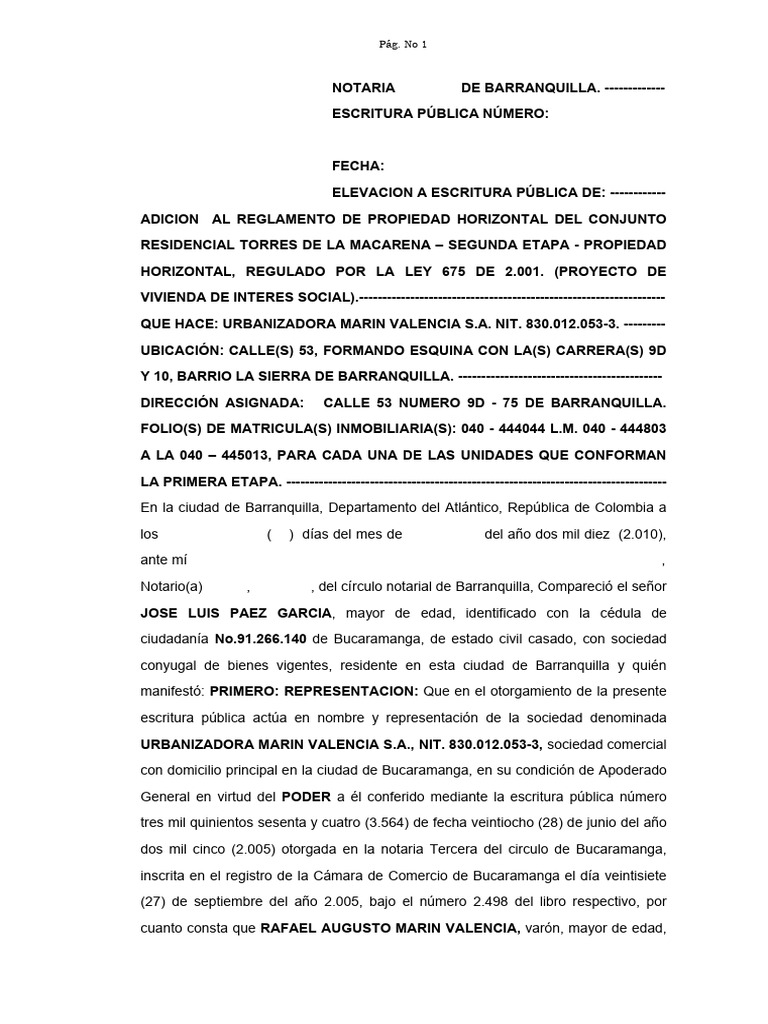 Reglamento de propiedad orizontal pdf propiedad condominio