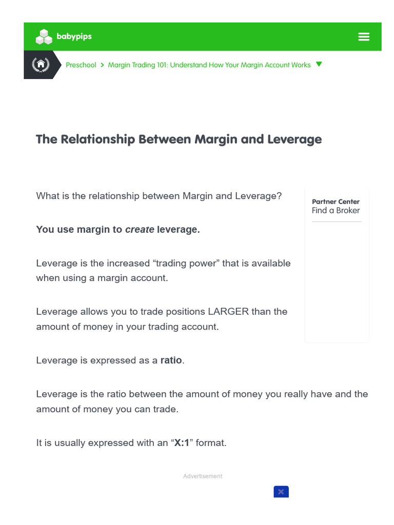 Learnforexmargin Vs Leverage | PDF | Margin (Finance) | Foreign ...