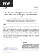 The Lithosphere Asthenosphere Boundary in The Western Mediterranean From 3D Joint Gravity and Geoid Modeling: Tectonic Implications