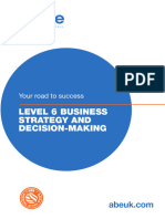 Level 6 Business Strategy and Decision Making Abeukonline It The Study Guide
