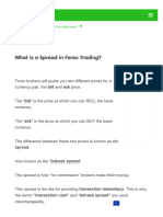 Learnforexwhat Is A Spread in Forex Trading