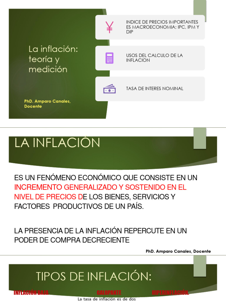 Clase 5 La Inflación | PDF | Inflación | Costo de la vida