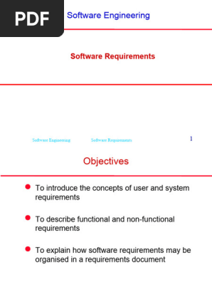 Requirements Specification 1