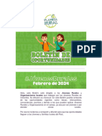 Boletín #JóvenesRurales Febrero 2024