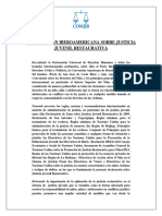 Declaracion Iberoamericana Justicia Juvenil Restaurativa