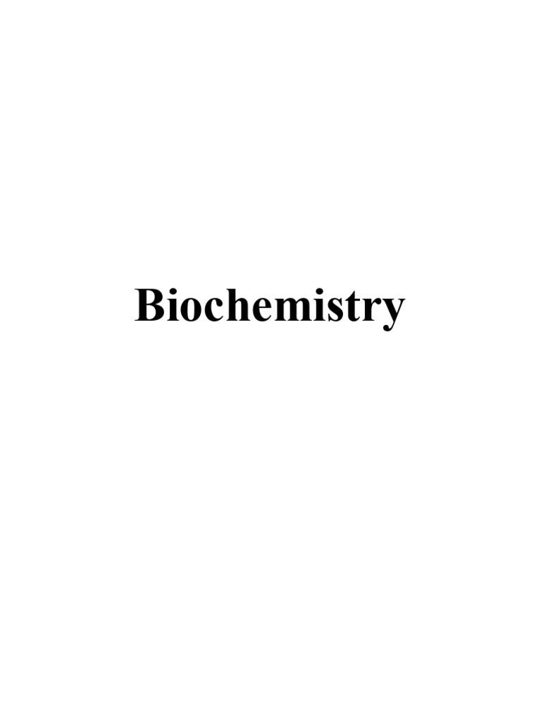 19 Biochemistry | PDF | Metabolism | Enzyme