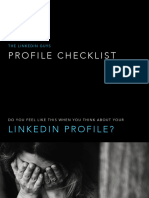 LinkedIn Guys Profile Checklist
