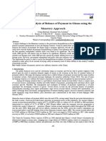 An Empirical Analysis of Balance of Payment in Ghana Using The Monetary Approach