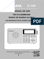 XHDATA D-109Spanish Manual