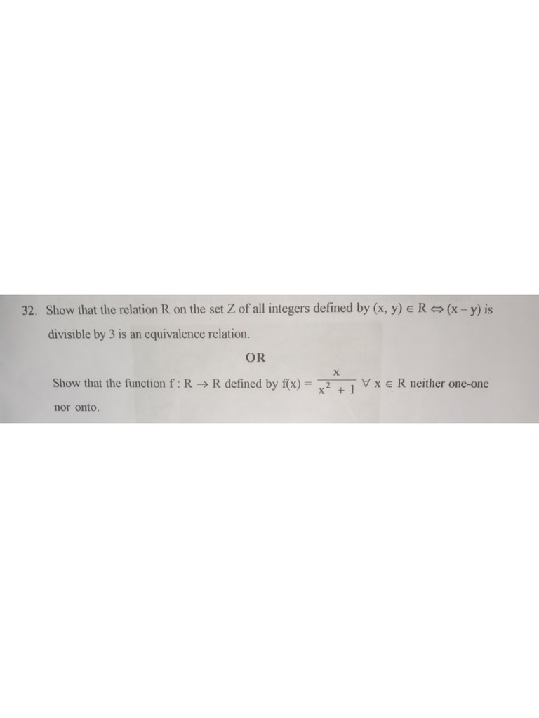 Relation And Functions Pdf