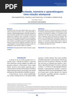 Neuroplasticidade, Memória e Aprendizagem: Uma Relação Atemporal