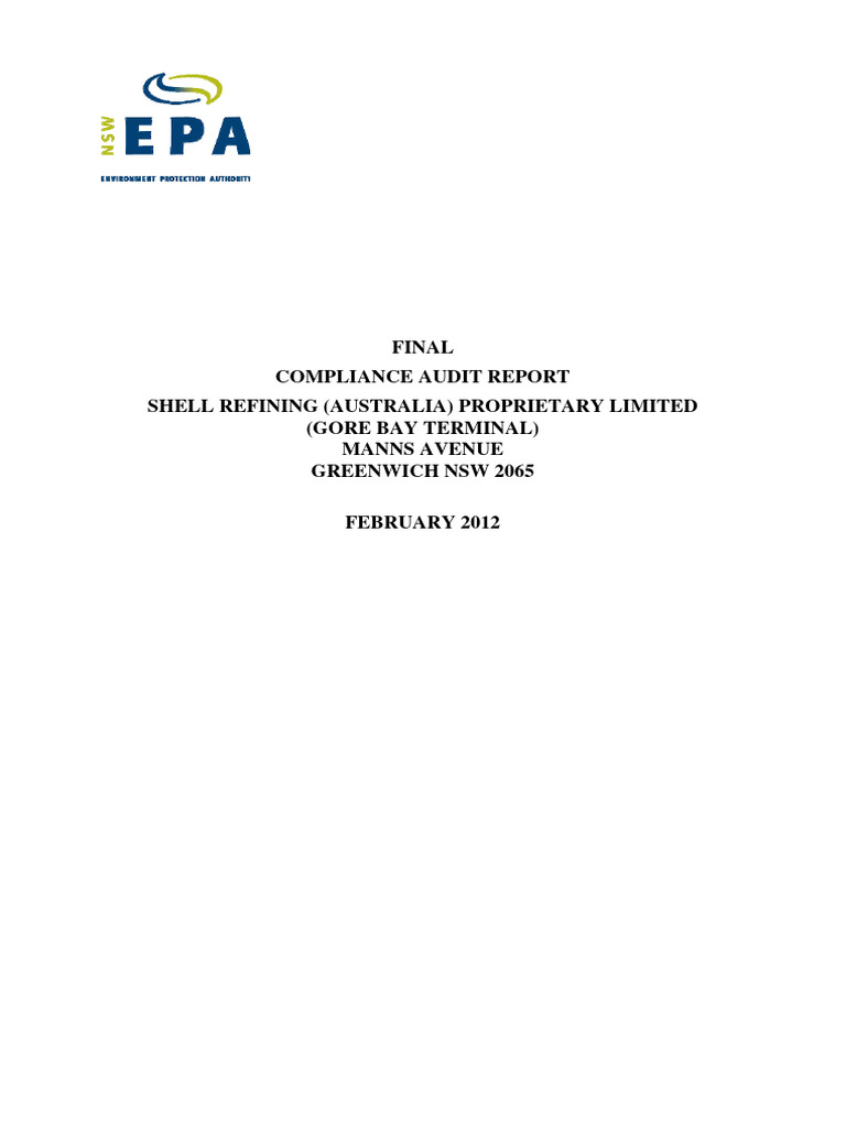 Gore Bay Terminal Compliance Audit Report | PDF | Pipeline Transport ...