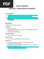 Law of Persons and Family Textbook | PDF
