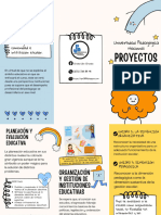 Tríptico, Proyectos Educativos