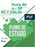 Plano de Estudo Prefeitura de Santos SP