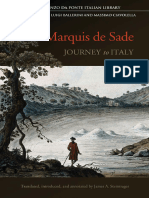 Marquis de Sade - Journey To Italy (Tr. Steintrager) (Toronto, 2020)