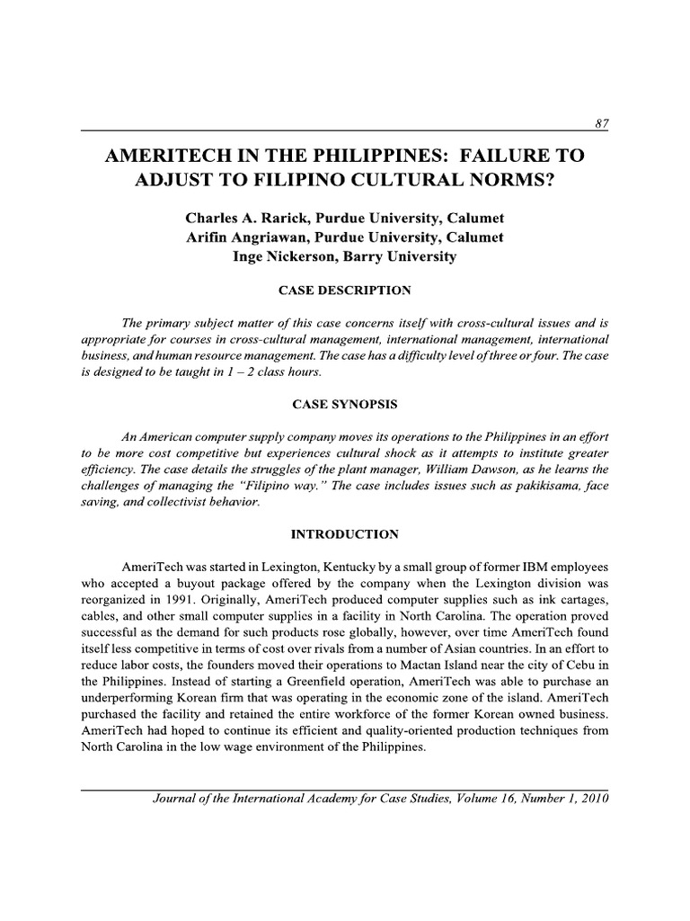Philippino and American PDF