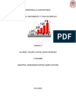 Tasa de Crecimiento y Tasa de Empleo