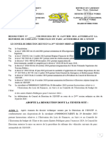 Adoption de La Résolution Portant Réforme Des Voitures 1