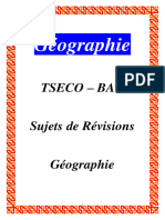 Géographie TSECO 2024