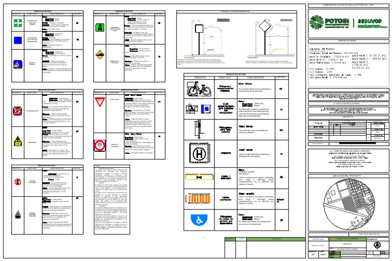 Plano Conjunto Señalética-Versión1-21-12-23-Q501 | PDF | Materiales