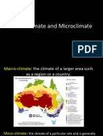 Macroclimate and Microclimate